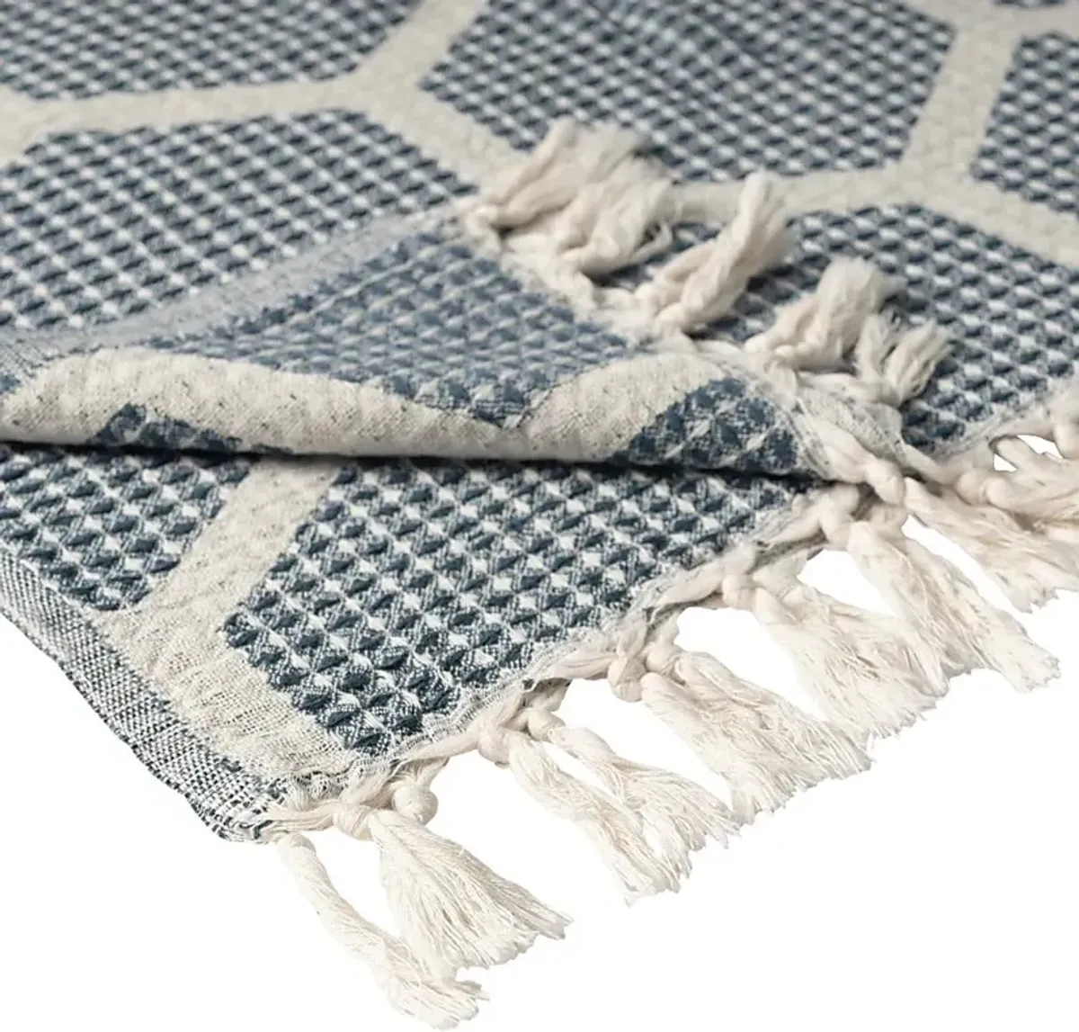 Woodgaler Blue Throw Blanket