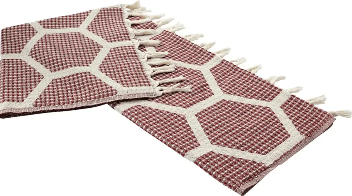 Woodgaler Red Throw Blanket