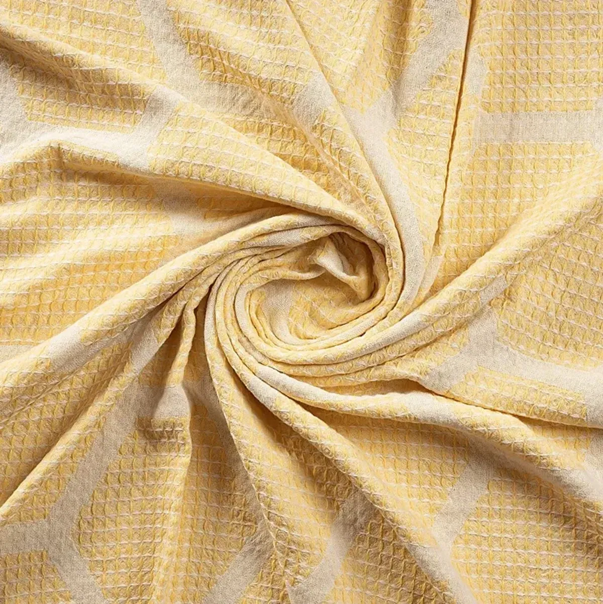 Woodgaler Yellow Throw Blanket