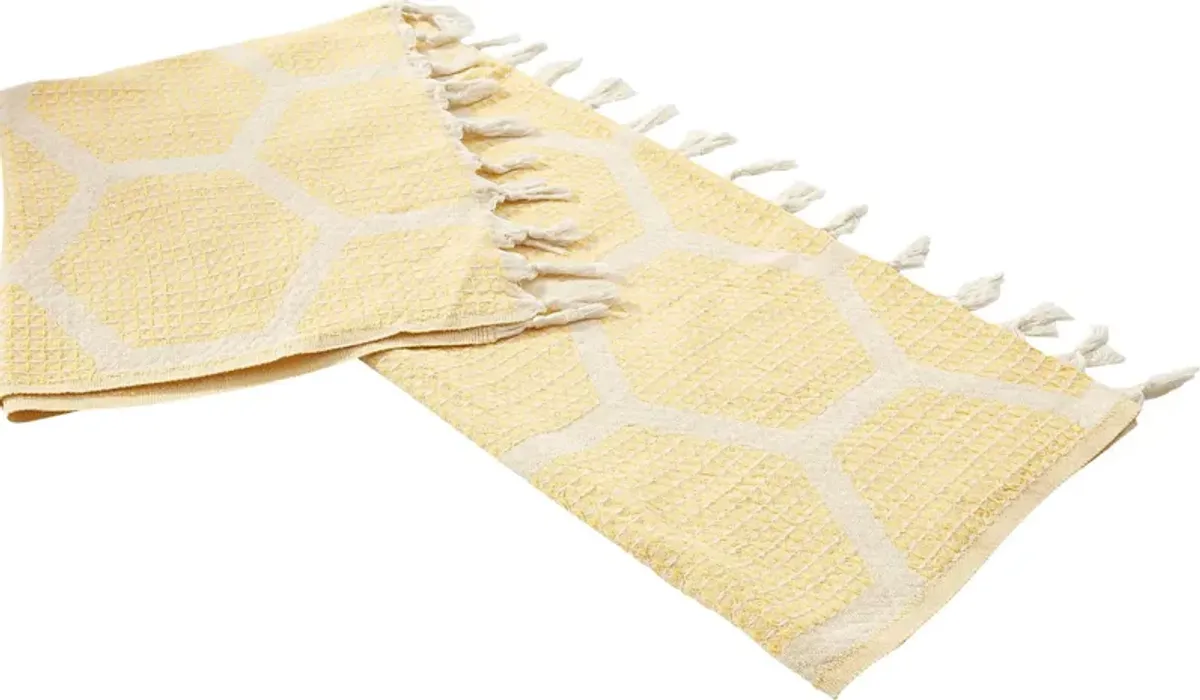 Woodgaler Yellow Throw Blanket