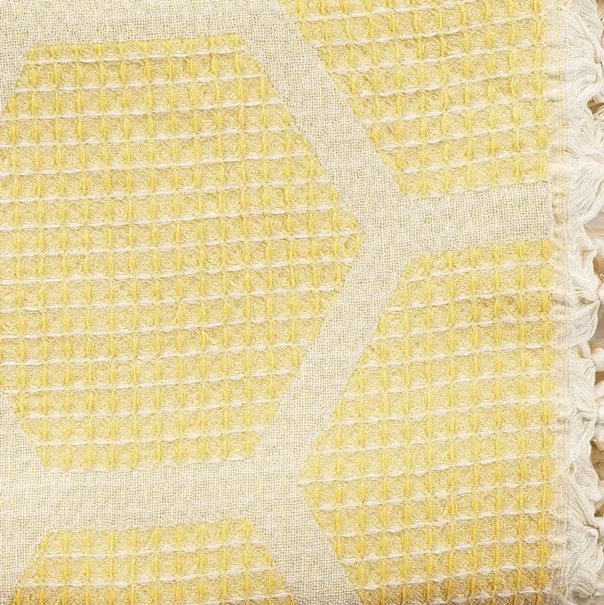 Woodgaler Yellow Throw Blanket