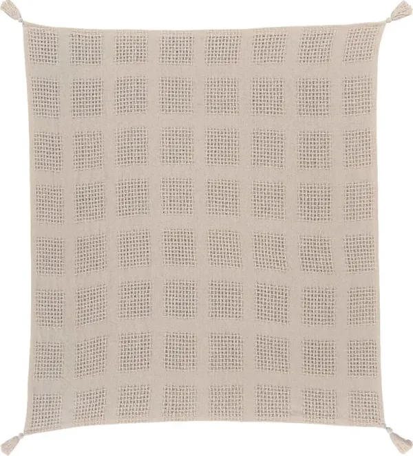 Marsway Cream Throw Blanket