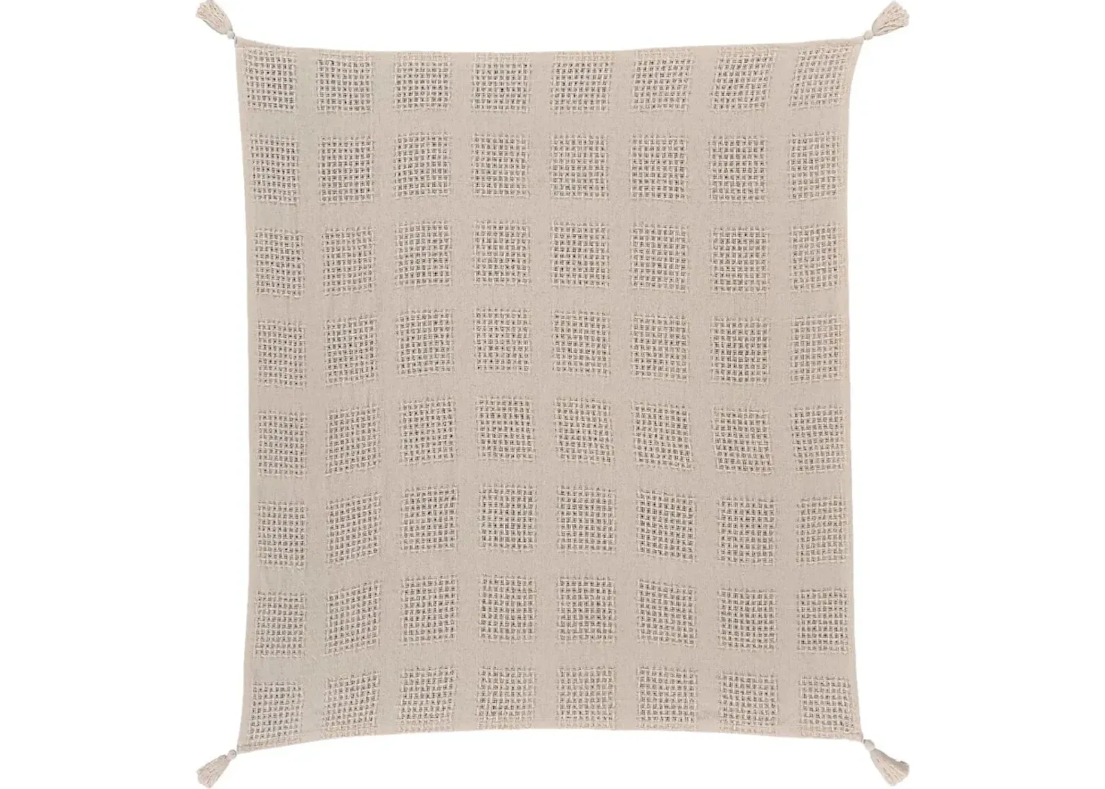 Marsway Cream Throw Blanket