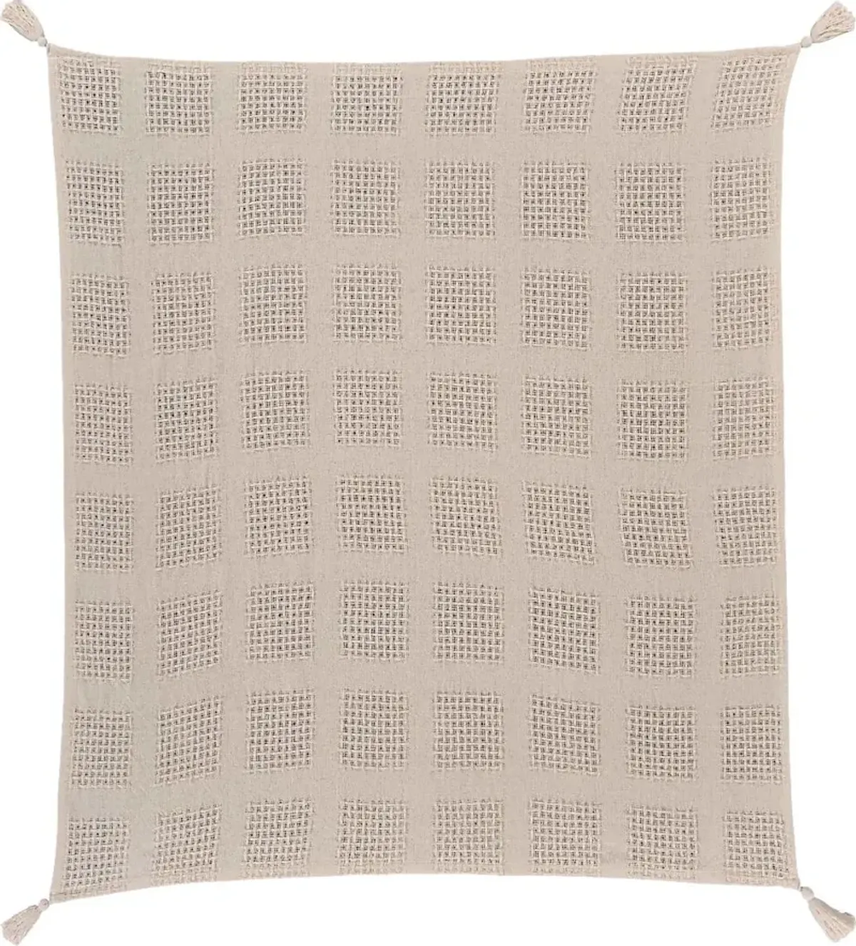 Marsway Cream Throw Blanket