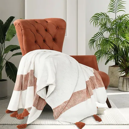 Wargol Orange Throw Blanket