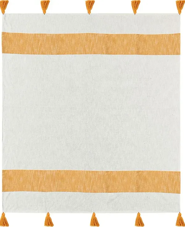 Wargol Yellow Throw Blanket