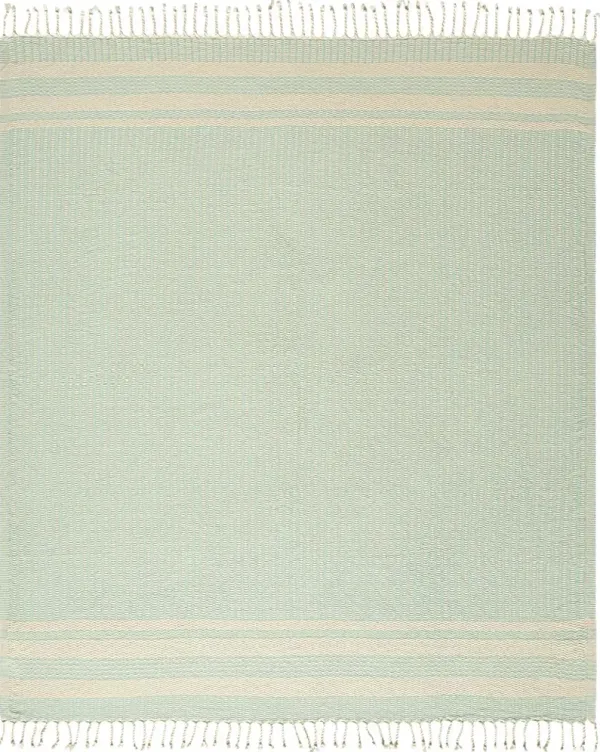 Petalwell Turquoise Throw Blanket