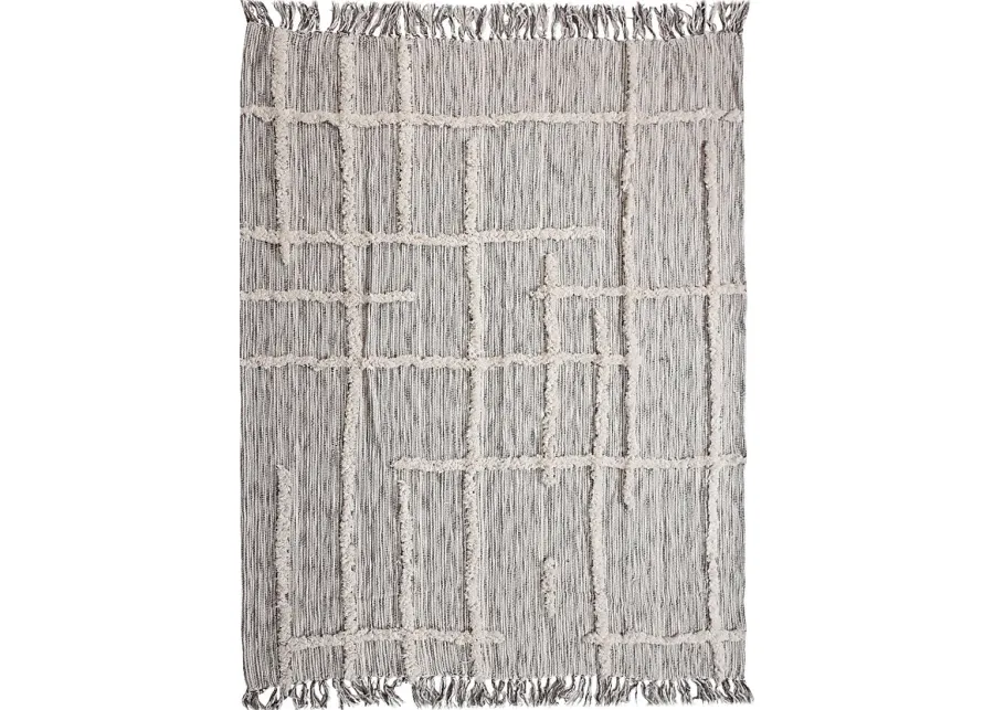 Allarts Gray Throw Blanket