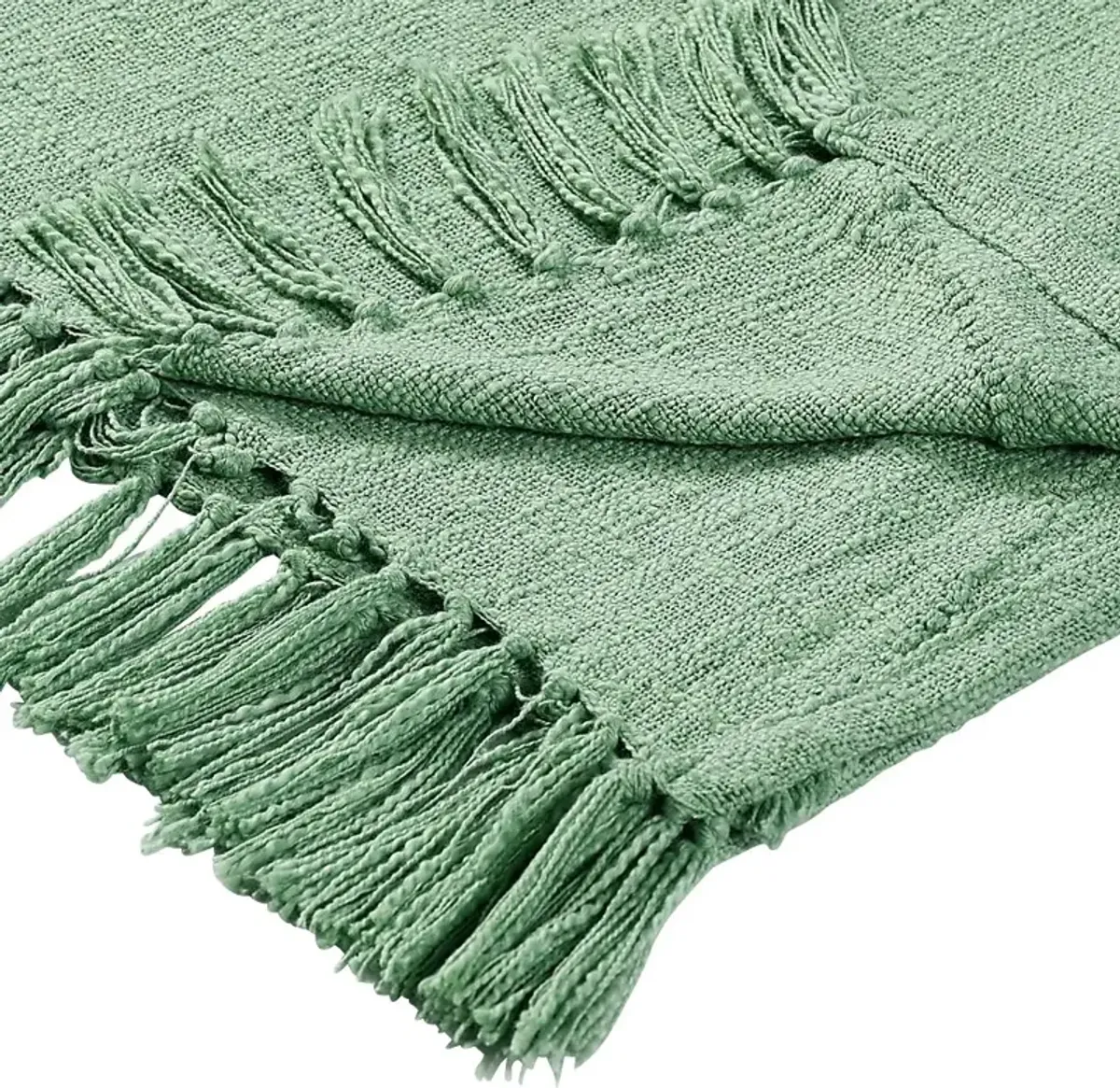 Peachwell Green Throw Blanket