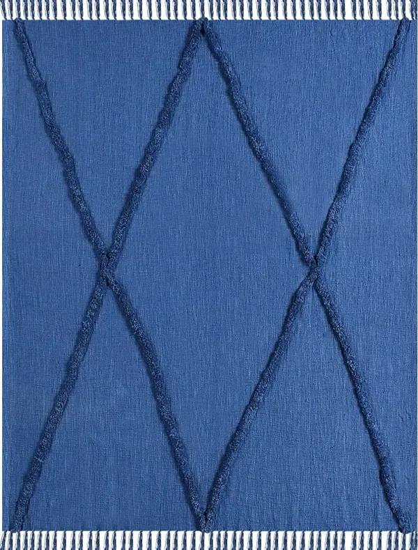 Peachwell Blue Throw Blanket