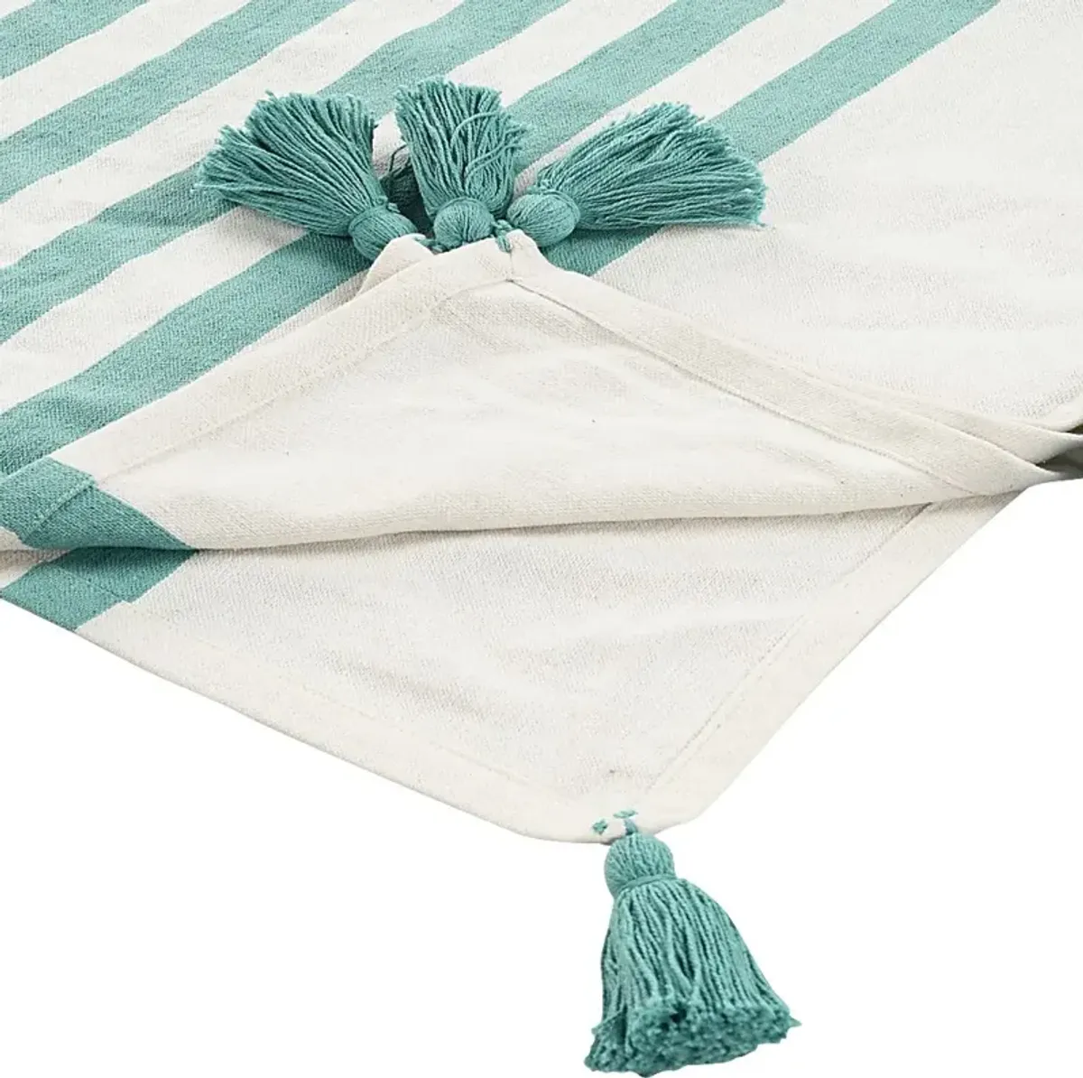 Olive Lane Aqua Throw Blanket