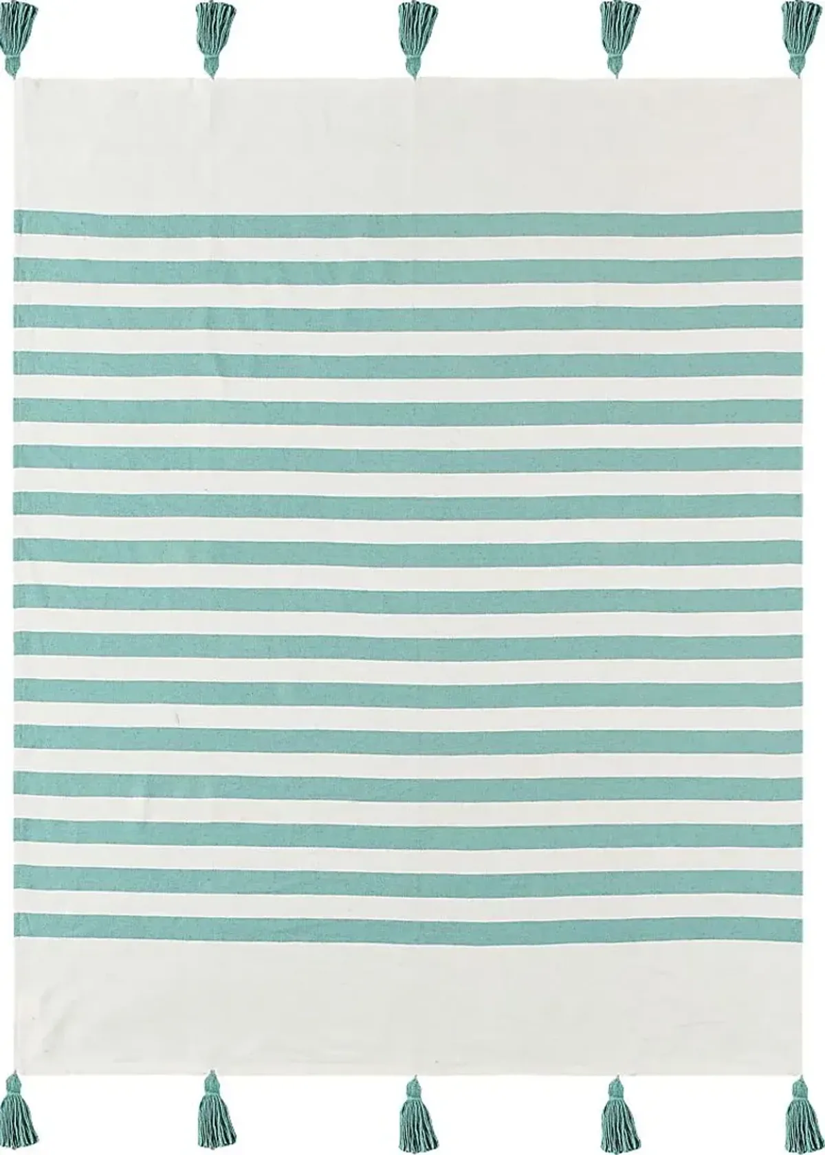 Olive Lane Aqua Throw Blanket