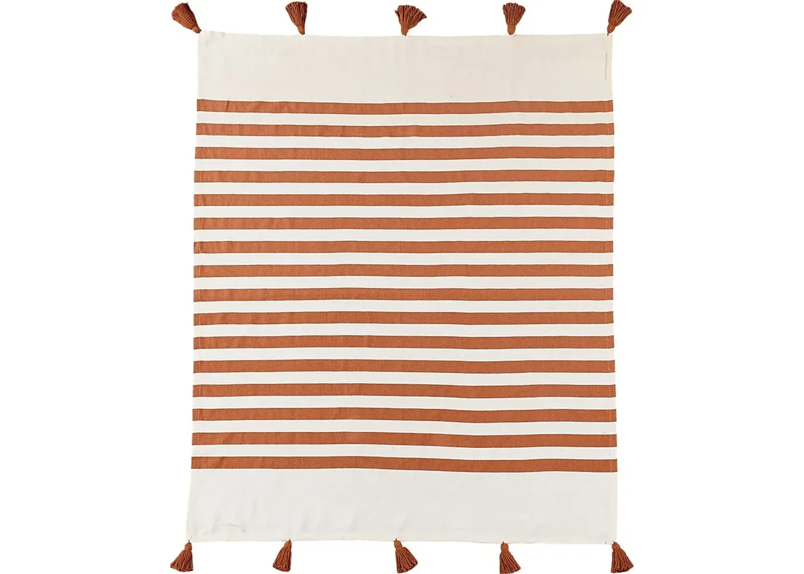 Olive Lane Orange Throw Blanket