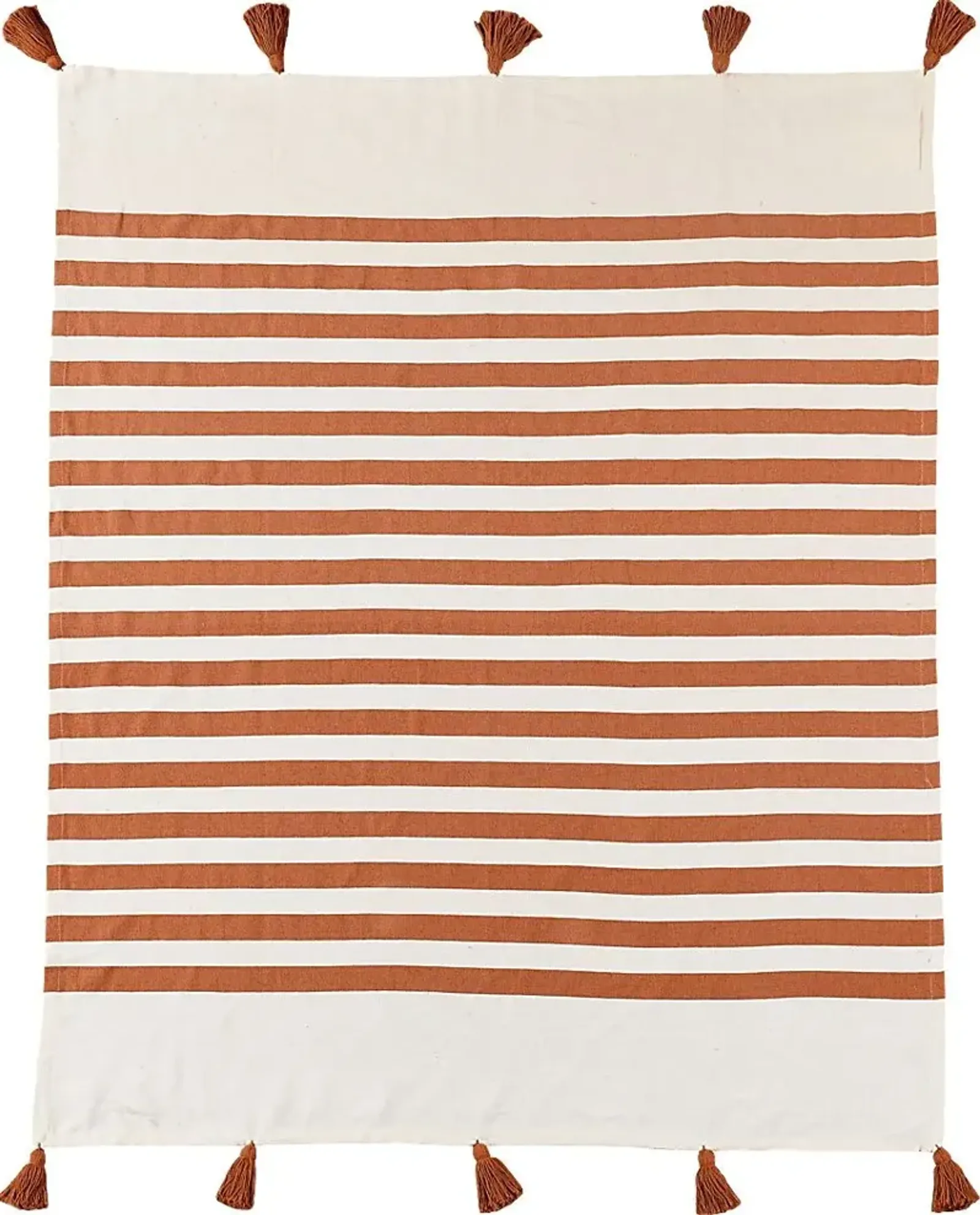 Olive Lane Orange Throw Blanket