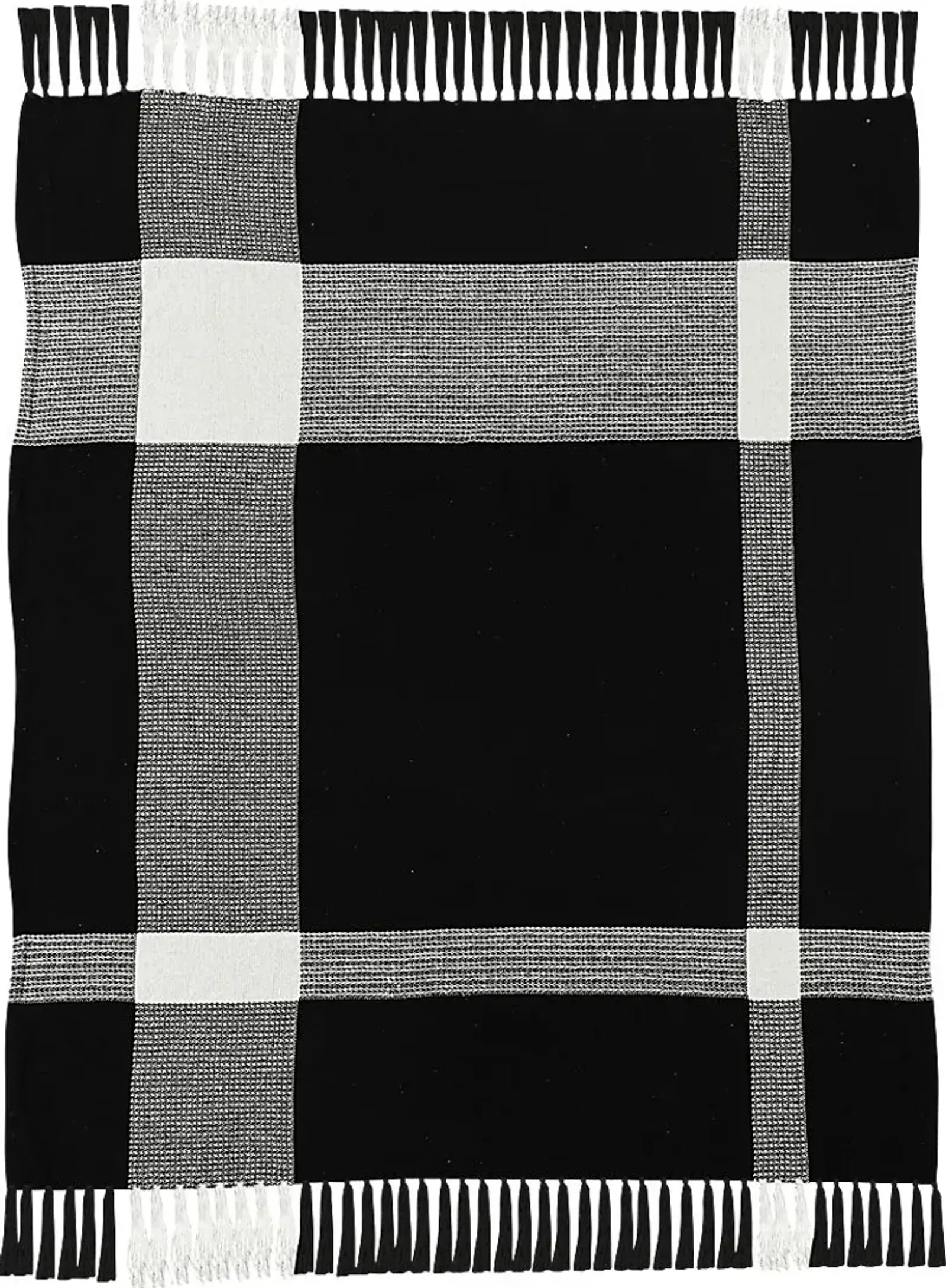 Novajoy Black Throw Blanket