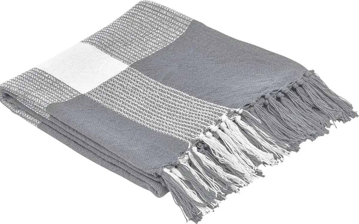 Novajoy Gray Throw Blanket