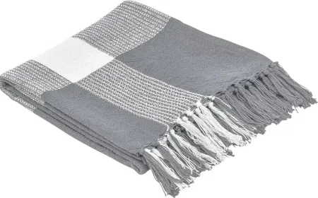 Novajoy Gray Throw Blanket