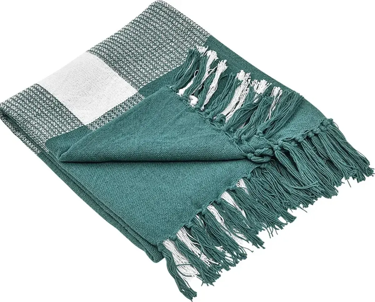 Novajoy Teal Throw Blanket