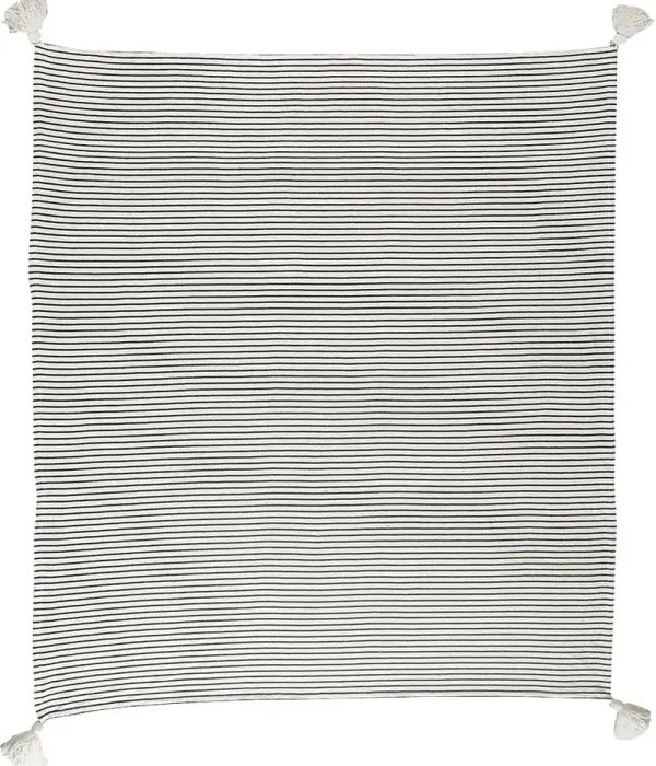 King Lane Black Throw Blanket