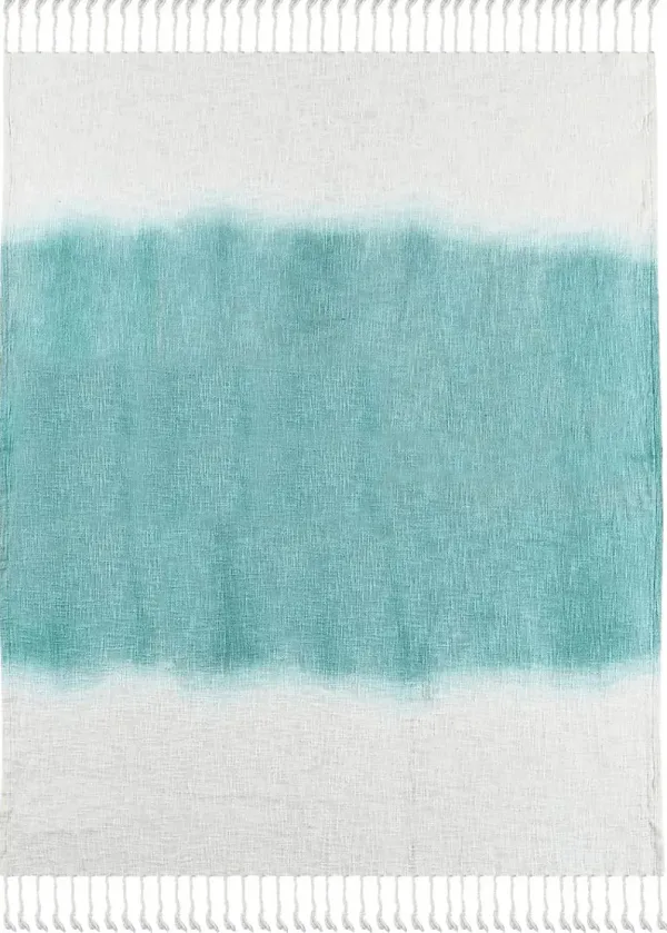 Jewel Row Blue Throw Blanket