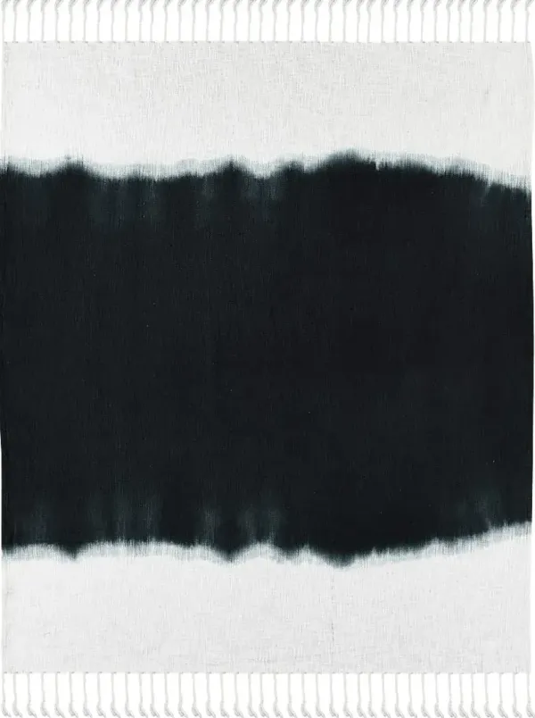 Jewel Row Black Throw Blanket