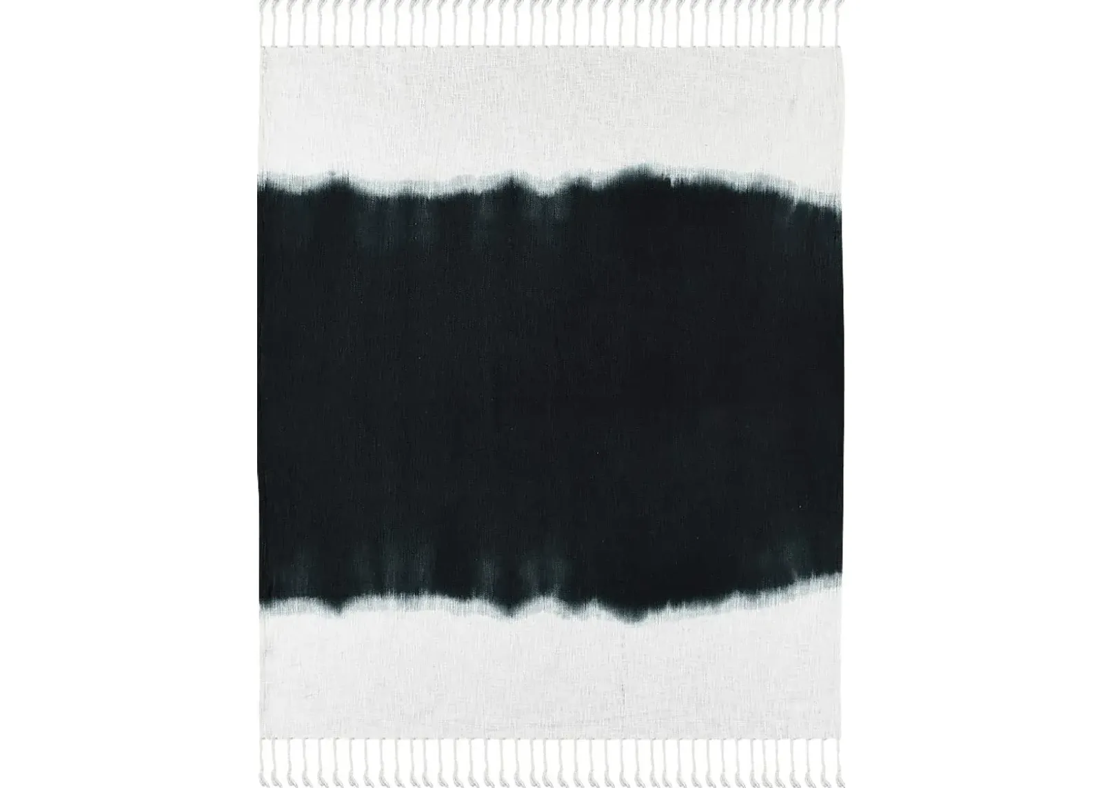 Jewel Row Black Throw Blanket