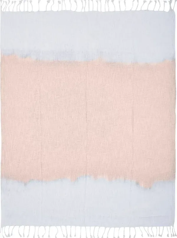 Leley Peach Throw Blanket
