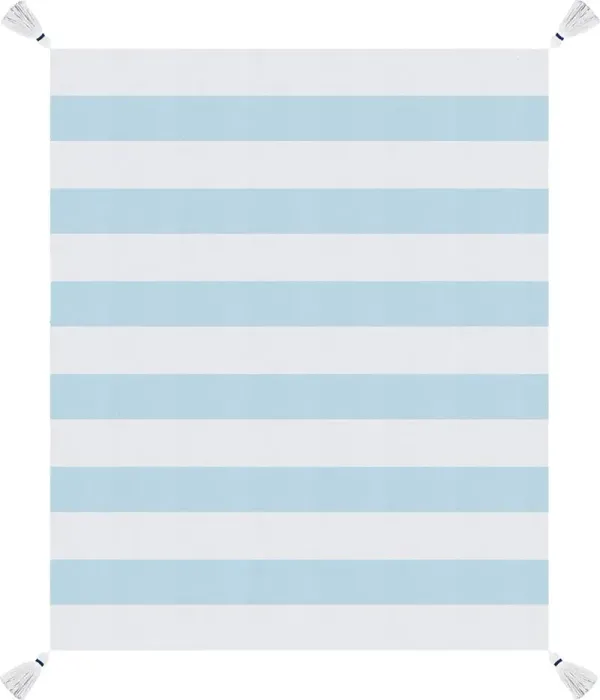 Nokodes Light Blue Throw Blanket