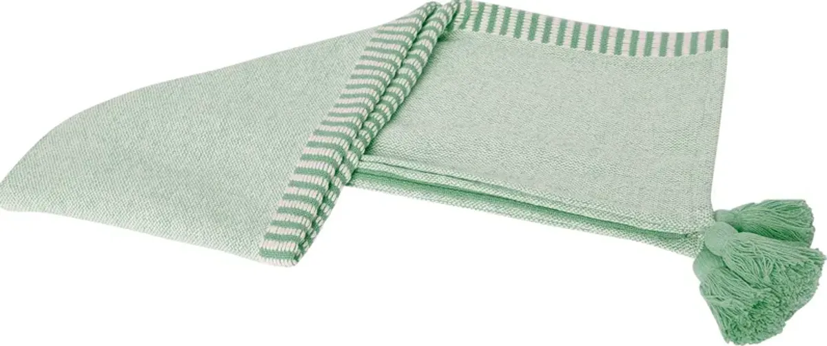 Ringdover Green Throw Blanket