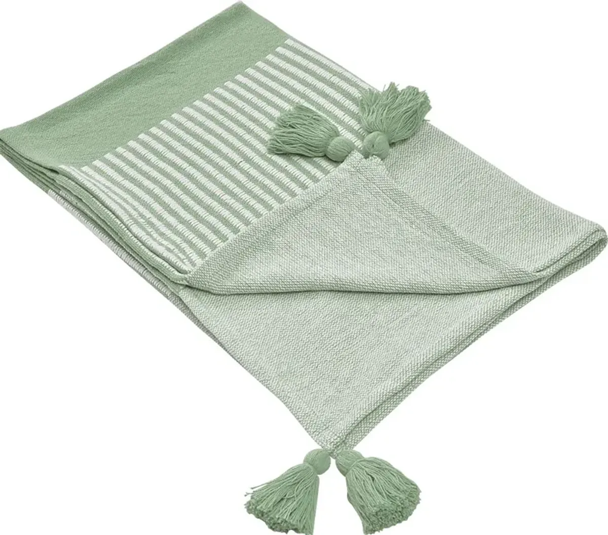 Ringdover Green Throw Blanket