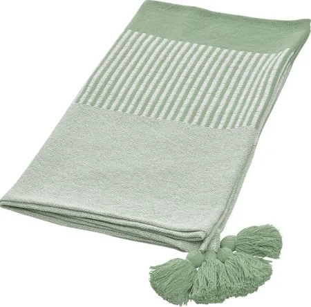 Ringdover Green Throw Blanket