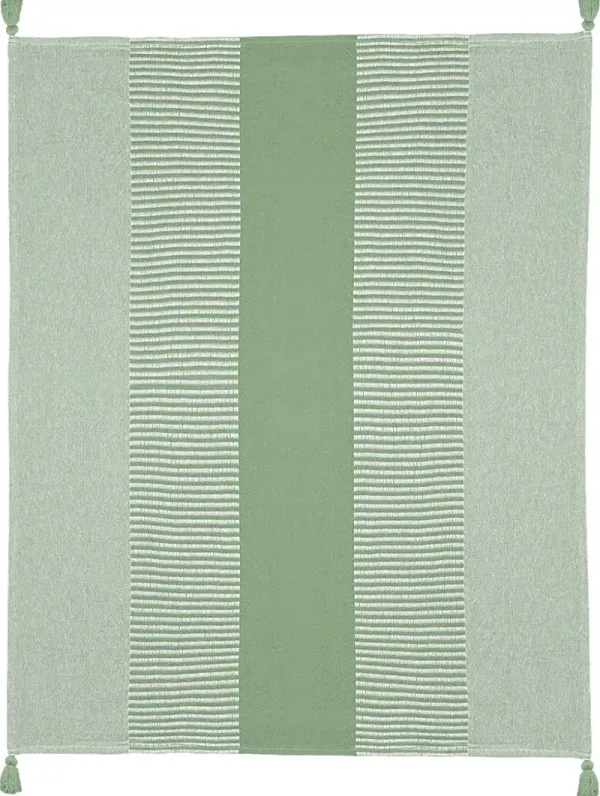 Ringdover Green Throw Blanket