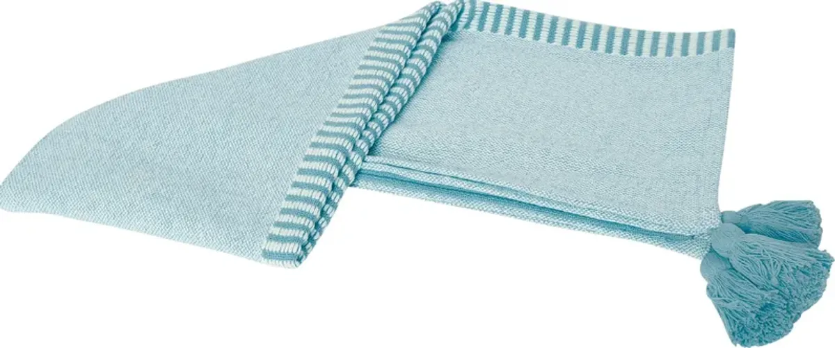 Ringdover Blue Throw Blanket