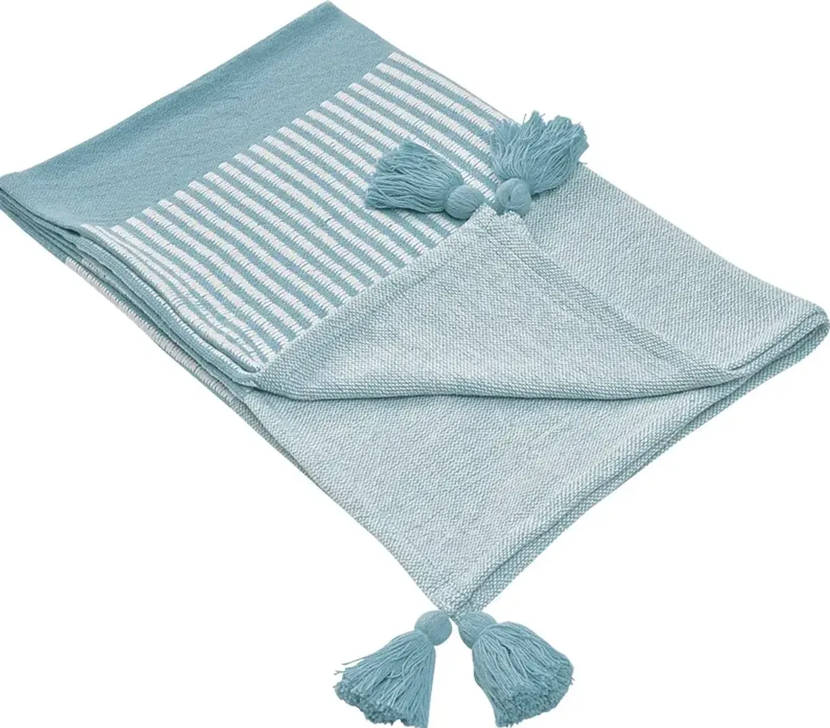 Ringdover Blue Throw Blanket