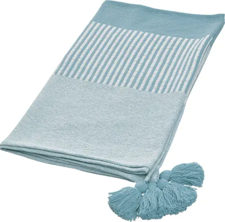 Ringdover Blue Throw Blanket