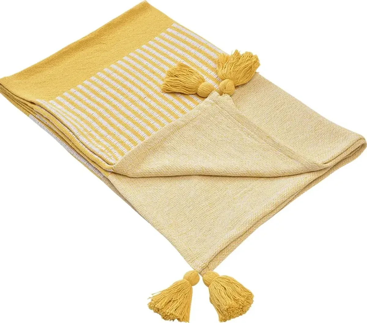 Ringdover Yellow Throw Blanket