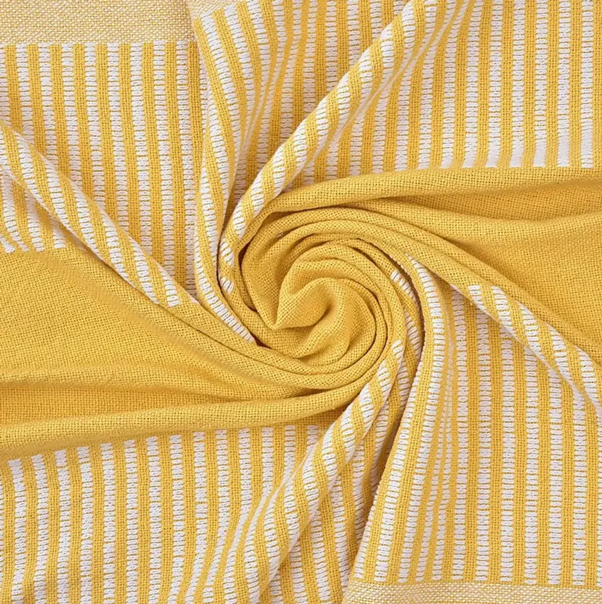 Ringdover Yellow Throw Blanket