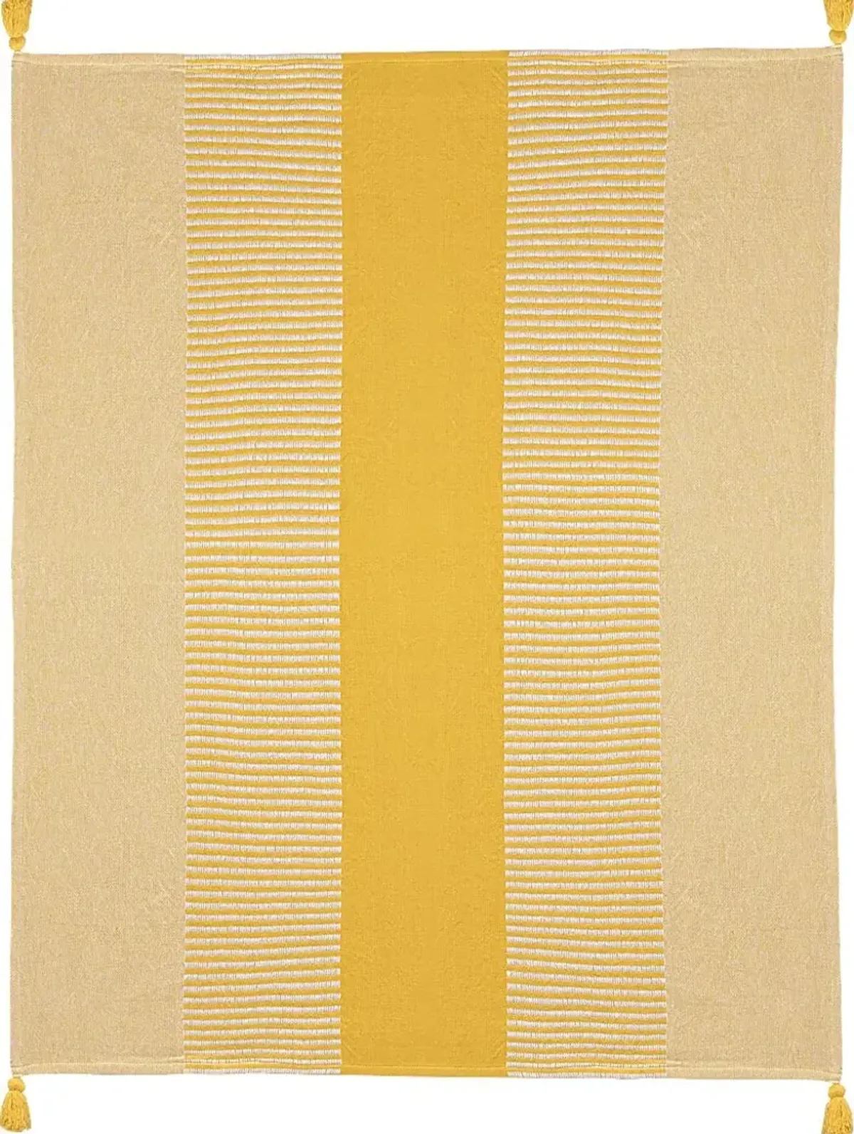 Ringdover Yellow Throw Blanket