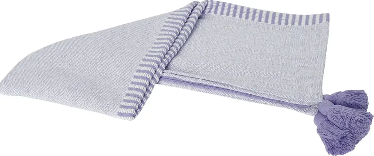 Ringdover Purple Throw Blanket