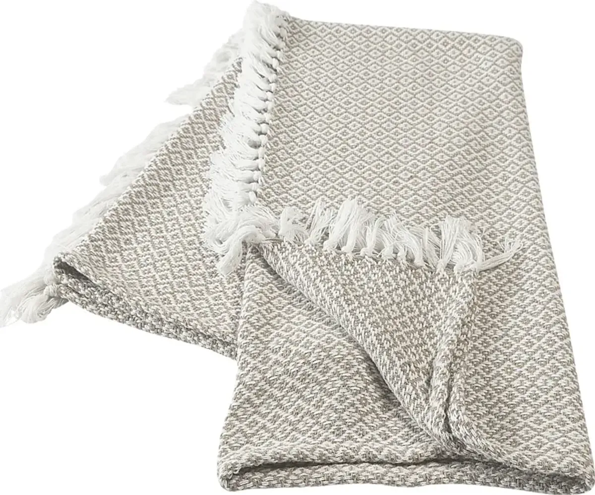 Allerbel Tan Throw Blanket