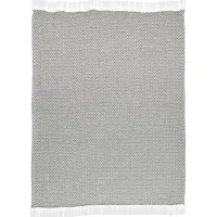 Allerbel Gray Throw Blanket