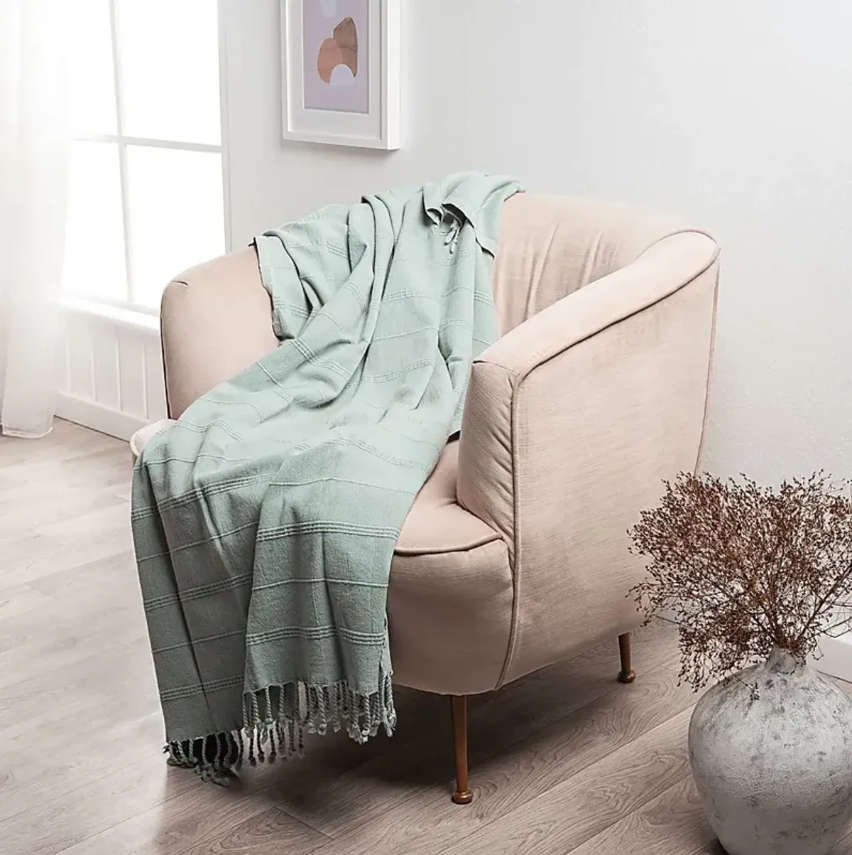 Eppond Green Throw Blanket