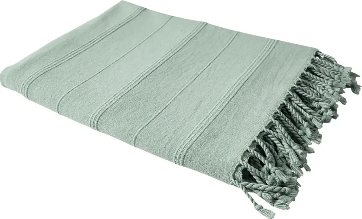 Eppond Green Throw Blanket