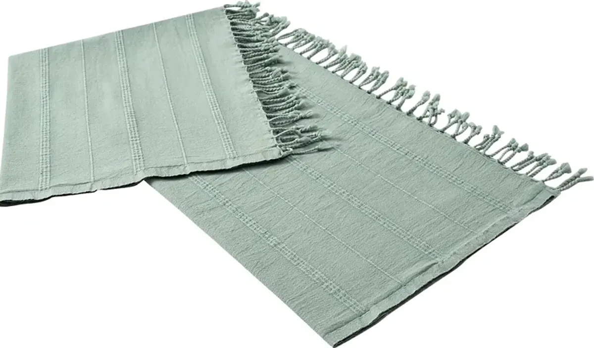 Eppond Green Throw Blanket