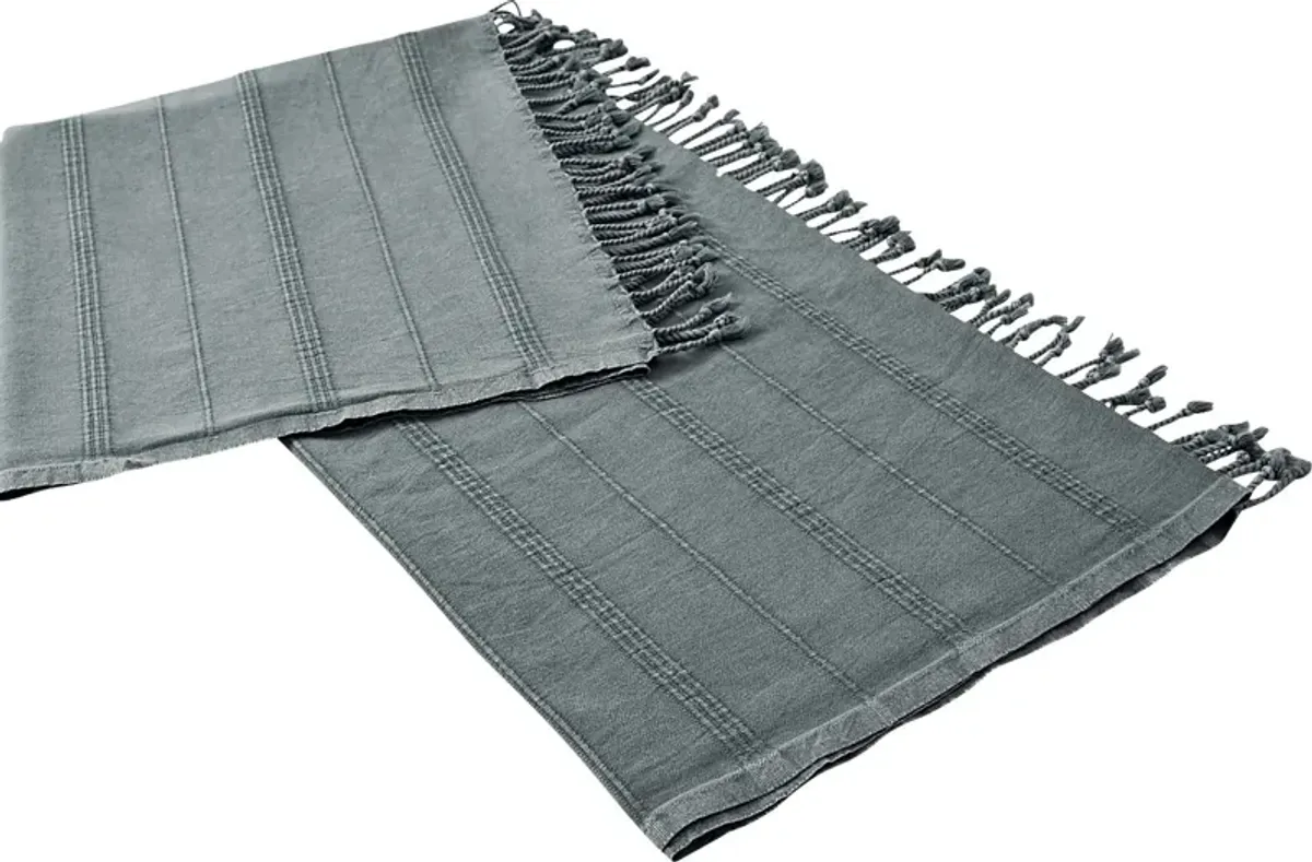 Eppond Gray Throw Blanket