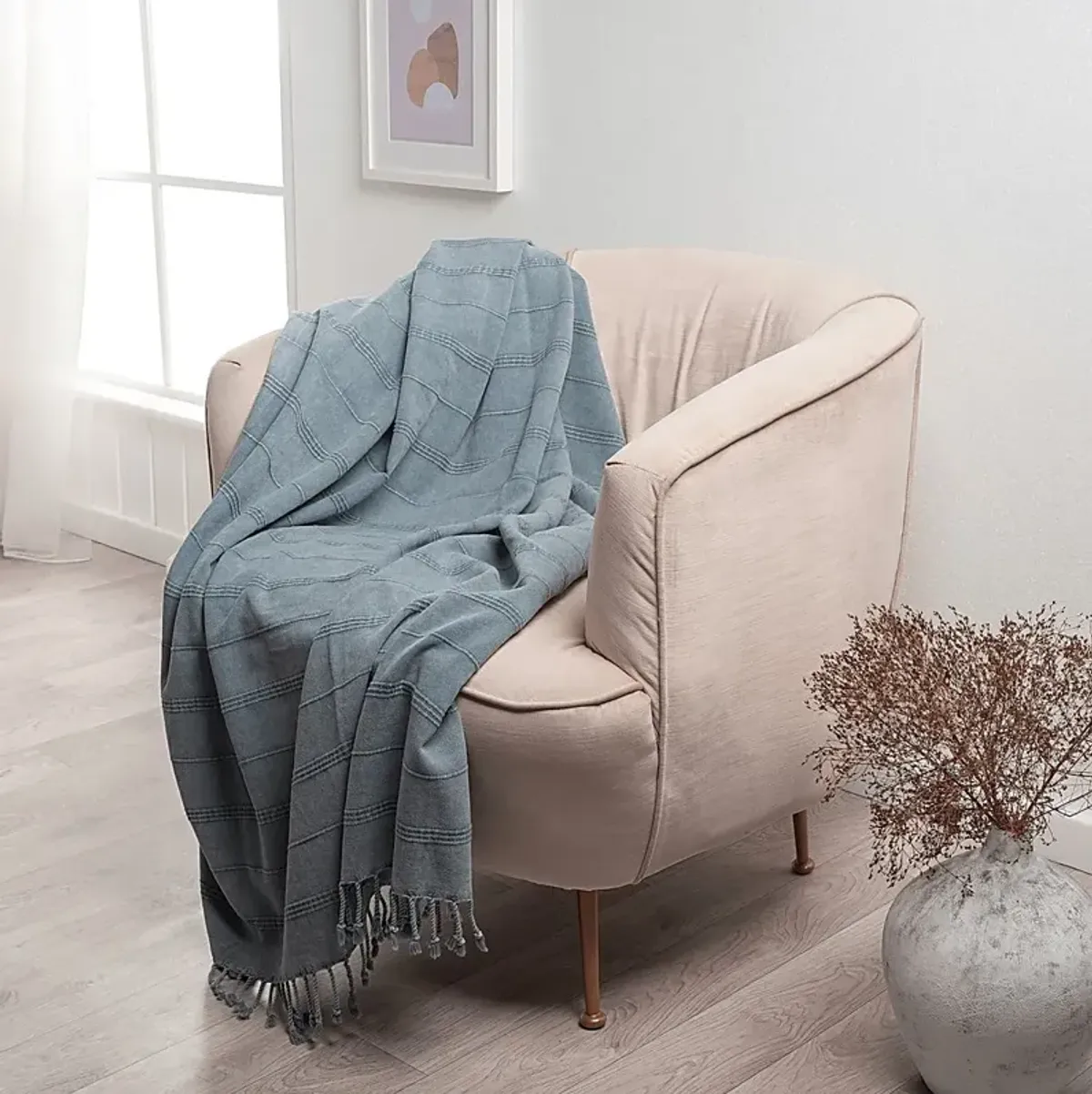 Eppond Gray Throw Blanket