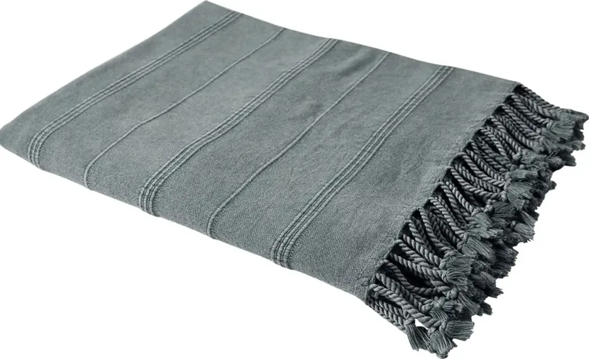 Eppond Gray Throw Blanket