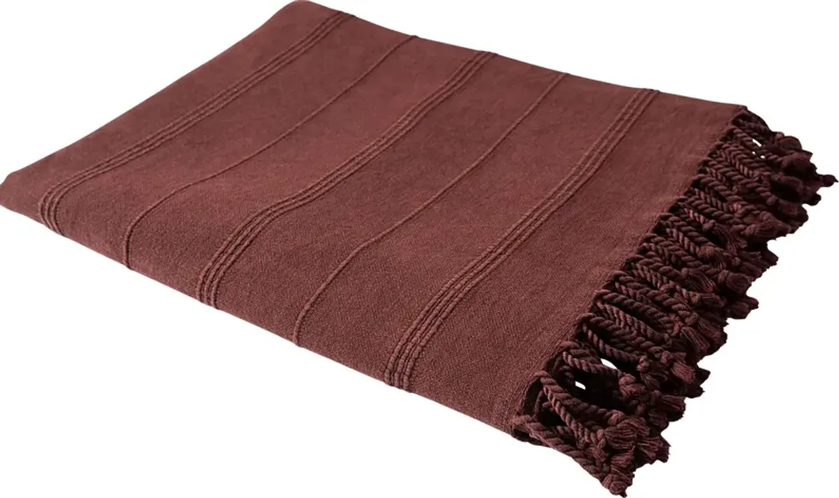 Eppond Red Throw Blanket