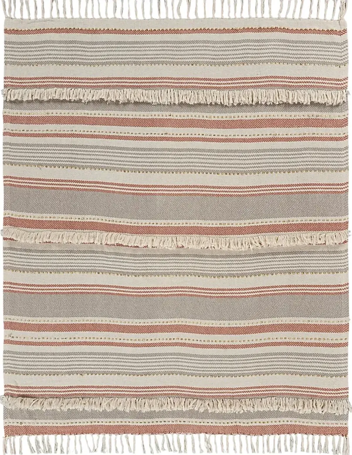 Brownbury Beige Throw Blanket