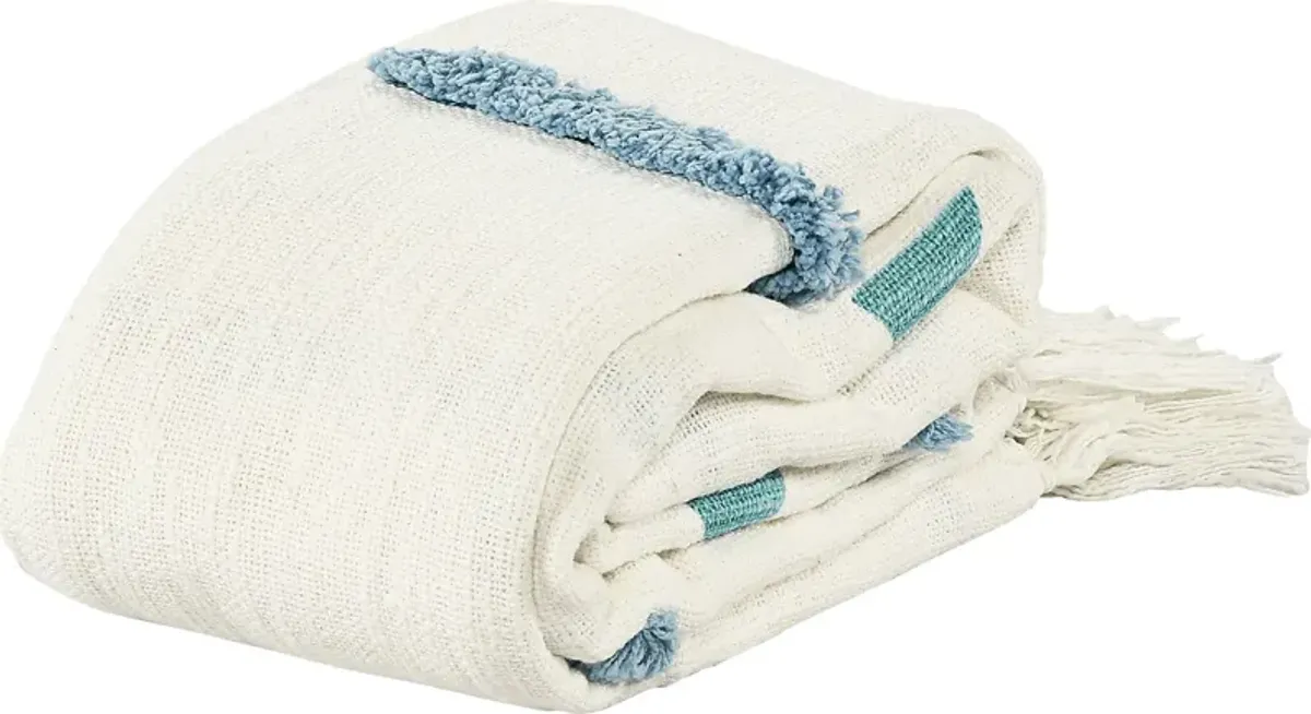 Windrane Cream Throw Blanket